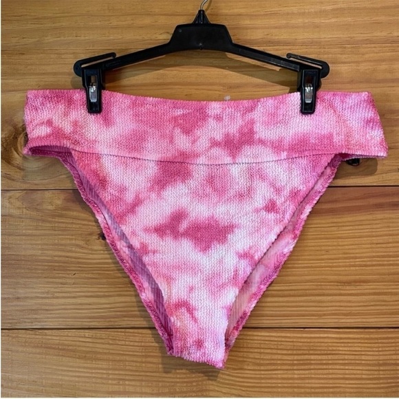 Show Me Your Mumu Del Rey Bikini Bottoms in Pink Tie Dye Scrunch XXL NWT - Picture 2 of 9